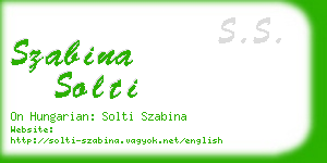 szabina solti business card